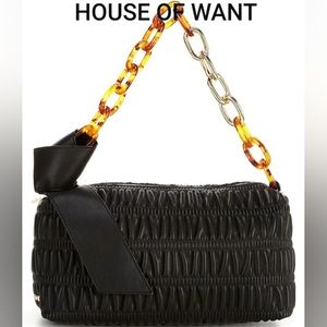 House of Want We Are Thoughtful Leather Shoulder Bag